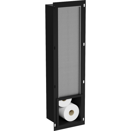 Mexen X-Wall-B Pabeierbuttek fir Toilettepabeier, schwaarz - 1975