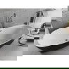 Mexen Luvo Slim vrijstaande badkuip 170 x 75 cm, wit/zwart, overloop gun metal- 52801707575-95