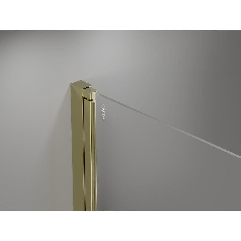 Mexen Mist-F Duo Duschkabine faltbar rechts 75 x 120 cm, transparent, gold - 8A6-075L-120P-50-00