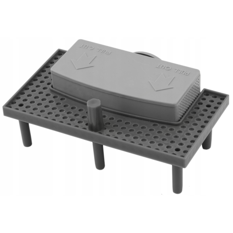 Mexen siphon avec filtre pour évacuation linéaire, gris - 1010099