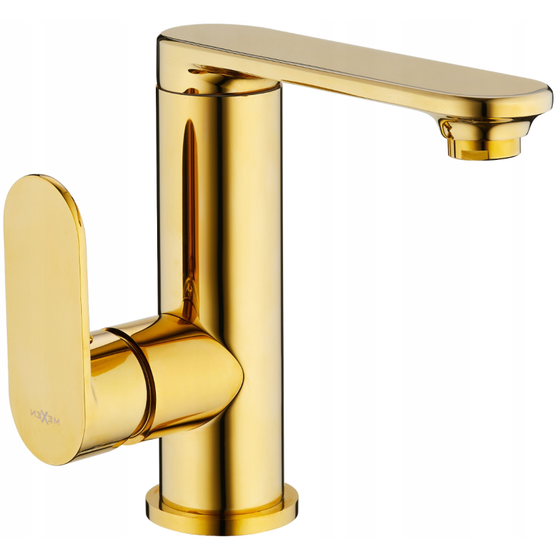 Mexen Milo rubinetto lavabo maniglia laterale, oro - 71305-50