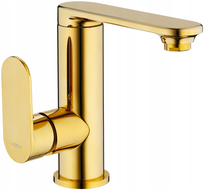 Mexen Milo grifo de lavabo con manija lateral, dorado - 71305-50