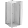 Mexen Mist-F T klappbare Duschkabine rechte Seite 90 x 90 cm, transparent, Chrom - 8A6T-090-090-01-00-P