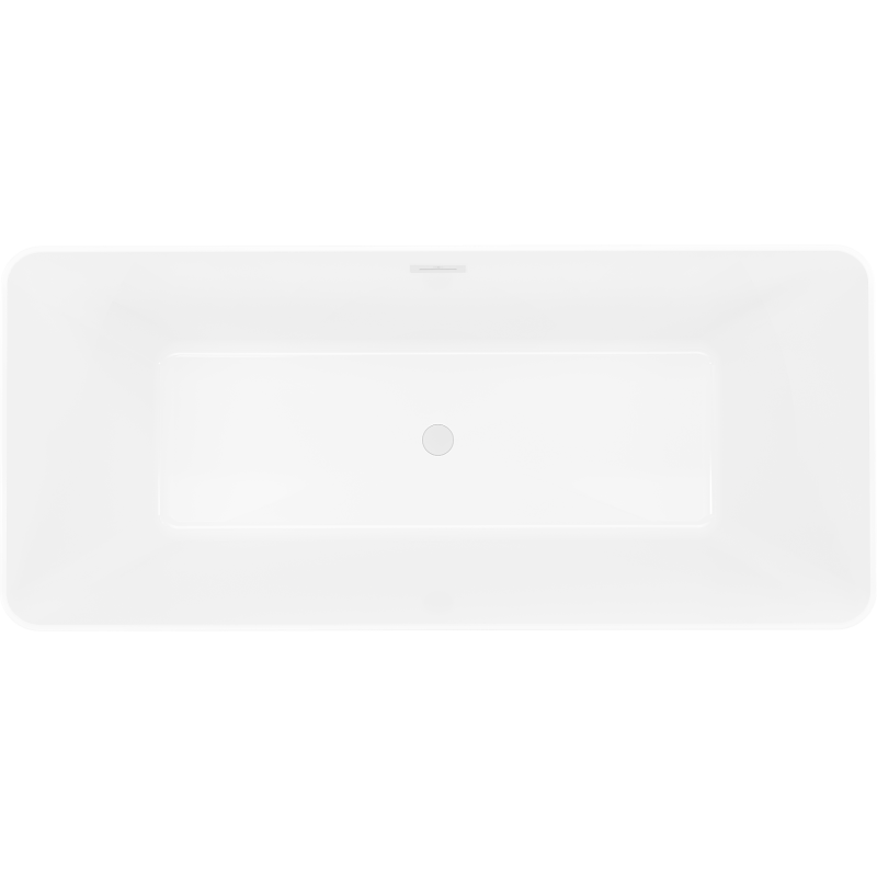 Mexen Velo Slim free-standing bath 170 x 75 cm, white, white overflow - 52811707500-20