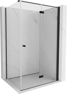 Mexen Mist-F T foldable shower cabin right 90 x 75 cm, transparent, black - 8A6T-090-075-70-00-P