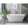 Mexen Velo Slim freestanding bathtub 170 x 75 cm, white, overflow pink gold - 52811707500-60