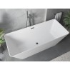 Mexen Velo Slim samostojeća kada 170 x 75 cm, bijela, preliv gun gray brušen - 52811707500-66