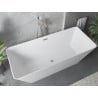 Mexen Velo Slim wanna wolnostojąca 170 x 75 cm, biała, przelew nikiel szczotkowany - 52811707500-97