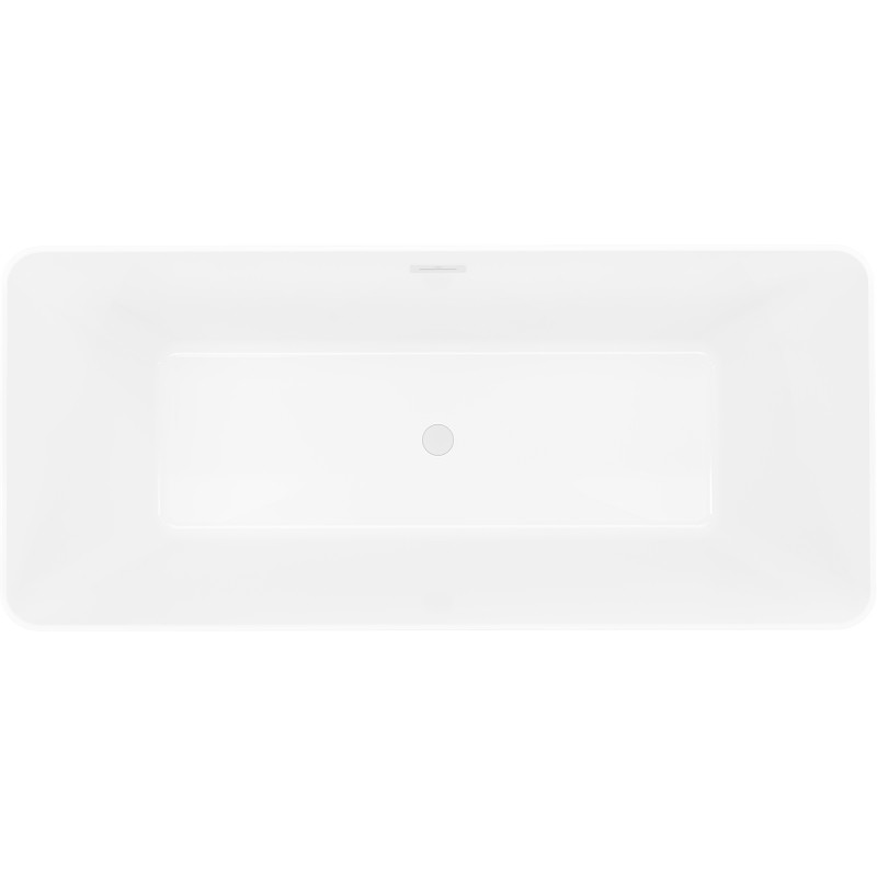 Mexen Velo Slim wanna wolnostojąca 170 x 75 cm, biała/czarna, przelew biały - 52811707575-20