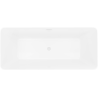 Mexen Velo Slim wanna wolnostojąca 170 x 75 cm, biała/czarna, przelew biały - 52811707575-20