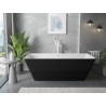 Mexen Velo Slim wanna wolnostojąca 170 x 75 cm, biała/czarna, przelew biały - 52811707575-20