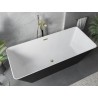 Mexen Velo Slim vabadalt seisev vann 170 x 75 cm, valge/must, ülevool kuldne - 52811707575-50