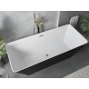 Mexen Velo Slim vabaltseisev vann 170 x 75 cm, valge/must, ülevool kuldne harjatud - 52811707575-55