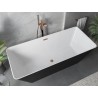 Mexen Velo Slim wanna wolnostojąca 170 x 75 cm, biała/czarna, przelew miedź szczotkowana - 52811707575-65