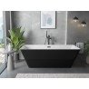Mexen Velo Slim samostojeća kada 170 x 75 cm, bijela/crna, preljev crni - 52811707575-70
