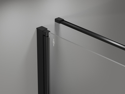 Mexen Mist-F cabina de ducha plegable derecha 75 x 100 cm, transparente, negra - 8A6T-075-100-70-00-P