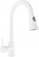 Mexen Elia robinet de cuisine, blanc moucheté - 670101-26