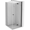 Mexen Mist-F folding shower enclosure right 100 x 100 cm, transparent, black - 8A6T-100-100-70-00-P