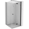 Mexen Mist-F T Duschkabine faltbar rechts 100 x 100 cm, transparent, schwarz - 8A6T-100-100-70-00-P