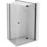 Mexen Mist-F T Duschkabine klappbar rechts 70 x 120 cm, transparent, schwarz - 8A6T-070-120-70-00-P