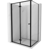 Mexen Mist-F folding shower enclosure left 85 x 70 cm, black frame, black - 8A6T-085-070-70-70-L