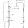 Mexen T40 kolumna prysznicowa, chrom - 798404093-00
