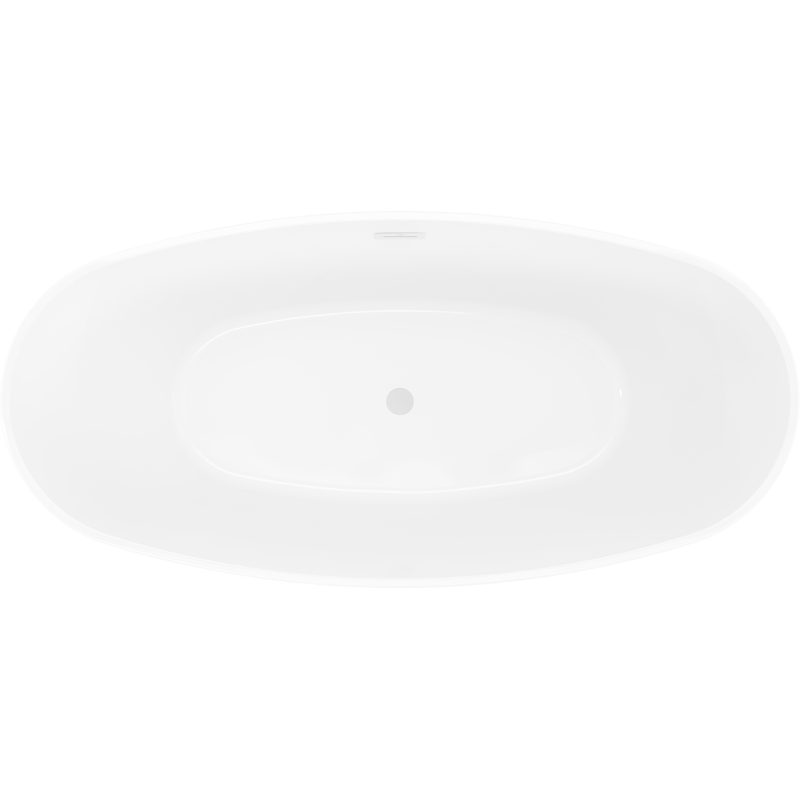 Mexen Olea bañera exenta diseño 170 x 80 cm, blanca, rebosadero blanco - 52821708000-20