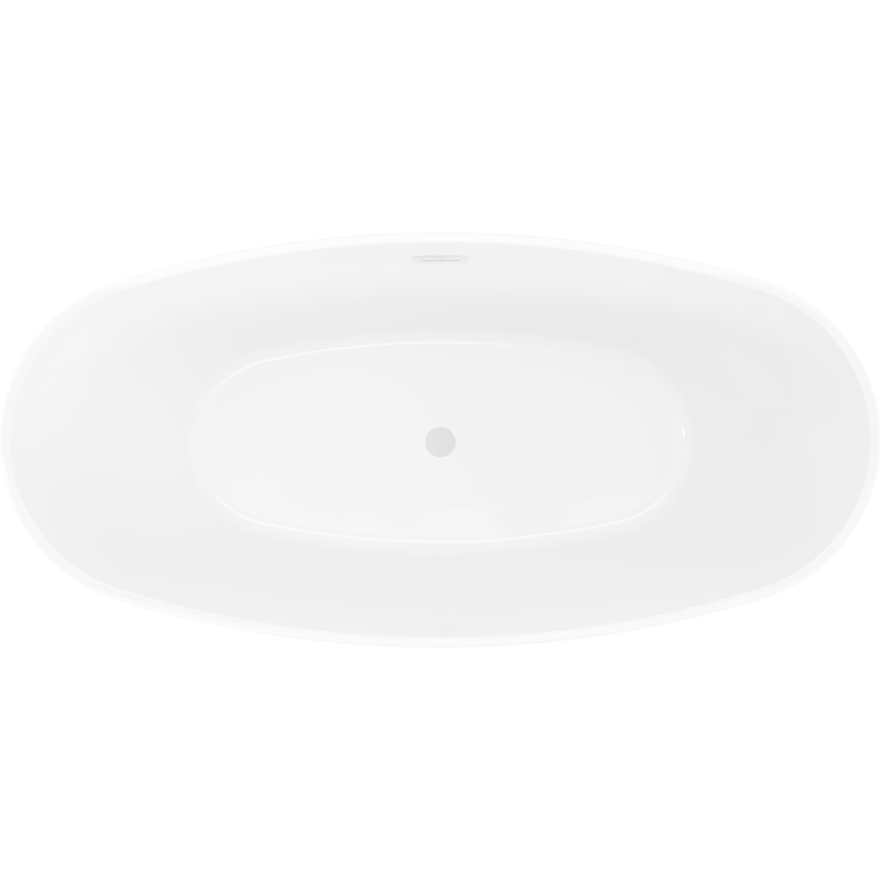 Mexen Olea freestanding bath pattern 170 x 80 cm, white, white overflow - 52821708000-20