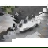Mexen Olea vrijstaande badkuip patroon 170 x 80 cm, wit, witte overloop - 52821708000-20