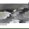 Mexen Olea vrijstaande badkuip patroon 170 x 80 cm, wit, geborsteld goud overloop - 52821708000-55