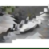 Mexen Olea vrijstaande badkuip patroon 170 x 80 cm, wit, geborsteld goud overloop - 52821708000-55