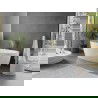 Mexen Olea baignoire autoportante motif 170 x 80 cm, blanche, trop-plein doré brossé - 52821708000-55