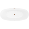 Mexen Olea vrijstaande badkuip patroon 170 x 80 cm, wit, overloop roze goud - 52821708000-60