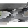 Mexen Olea vrijstaande badkuip patroon 170 x 80 cm, wit, zwarte overloop - 52821708000-70