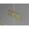 Mexen Mist-F Duo folding shower cabin 100 x 100 cm, transparent, brushed gold - 8A6-100L-100P-55-00