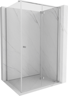 Mexen Mist-F Sklopiva desna tuš kabina 105 x 110 cm, prozirna, krom - 8A6T-105-110-01-00-P