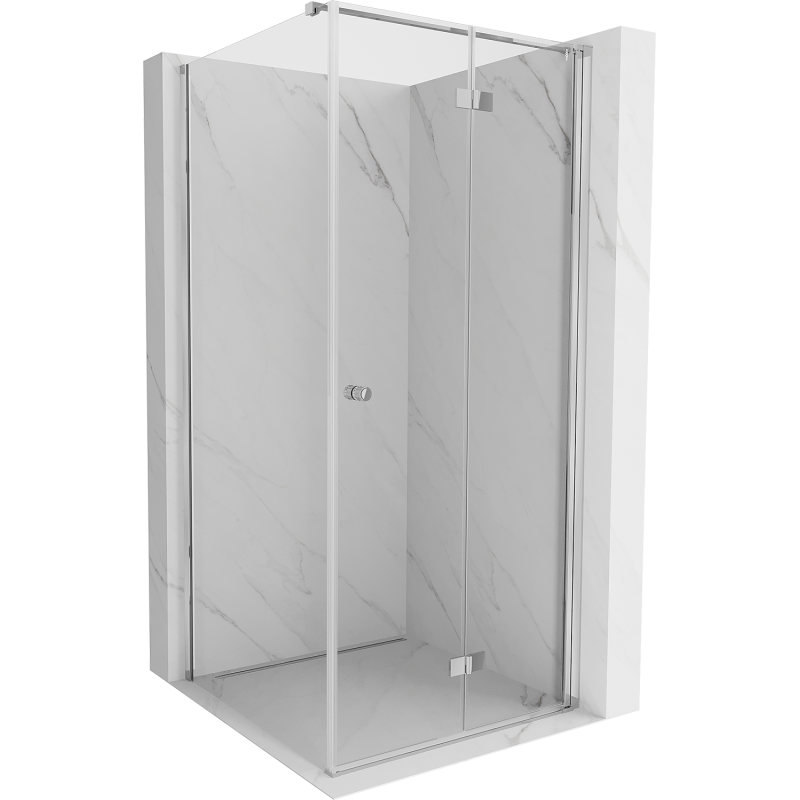 Mexen Mist-F T faltbare Duschkabine rechts 120 x 120 cm, transparent, chrom - 8A6T-120-120-01-00-P