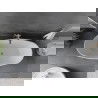 Mexen Olea freestanding bathtub pattern 170 x 80 cm, white/black, chrome overflow - 52821708075-01
