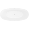 Mexen Olea vrijstaande badkuip patroon 170 x 80 cm, wit/zwart, witte overloop - 52821708075-20