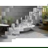 Mexen Olea vrijstaande badkuip patroon 170 x 80 cm, wit/zwart, witte overloop - 52821708075-20