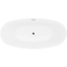 Mexen Lira freistehende Badewanne Muster 170 x 80 cm, weiß, Überlauf Chrom - 52831708000-01
