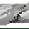 Mexen Lira vrijstaande badkuip patroon 170 x 80 cm, wit, witte overloop - 52831708000-20