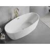 Mexen Lira wanna wolnostojąca wzór 170 x 80 cm, biała, przelew złoty - 52831708000-50