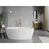 Mexen Lira freistehende Badewanne Modell 170 x 80 cm, weiß, Überlauf gebürstetes Kupfer - 52831708000-65