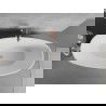 Mexen Lira vrijstaande badkuip patroon 170 x 80 cm, wit, geborsteld koper overloop - 52831708000-65