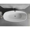 Mexen Lira freistehende Badewanne Modell 170 x 80 cm, weiß, schwarzer Überlauf - 52831708000-70