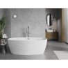 Mexen Lira wanna wolnostojąca wzór 170 x 80 cm, biała, przelew gun metal - 52831708000-95