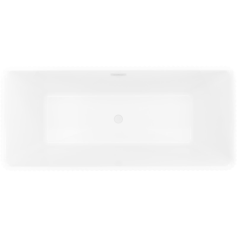 Mexen Nila baignoire autoportante rainurée 170 x 75 cm, blanc, trop-plein blanc - 52841708000-20