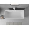 Mexen Nila free-standing ribbed bath 170 x 75 cm, white, white overflow - 52841708000-20