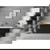 Mexen Nila freestanding fluted bathtub 170 x 75 cm, white/black, brushed gold overflow - 52841708075-55
